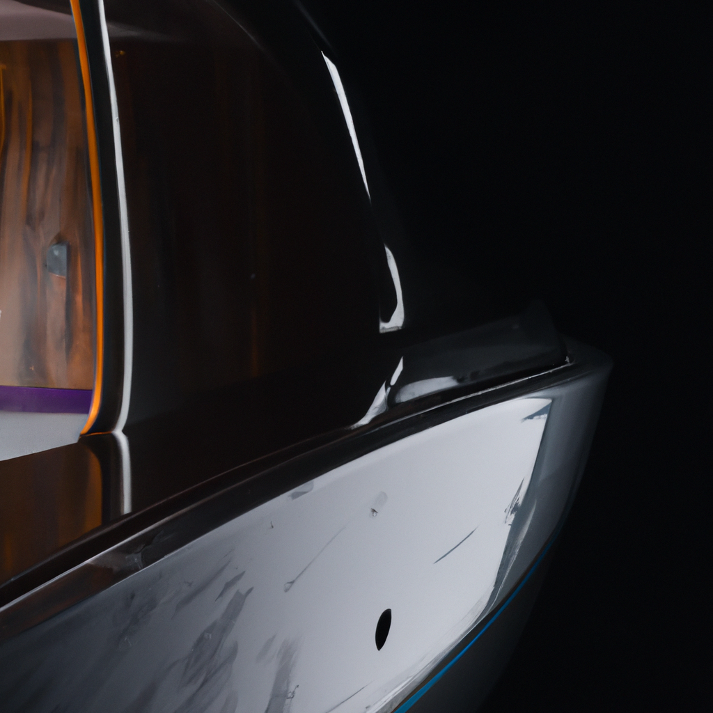 Cabina di verniciatura yacht, finitura specchio, lucentezza elevata